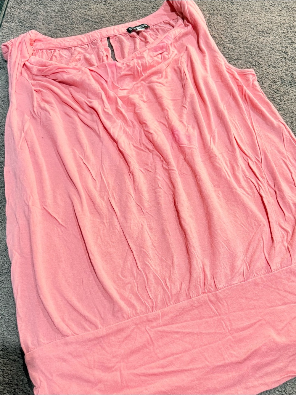 Express Pink Scoop Neck Tank Top